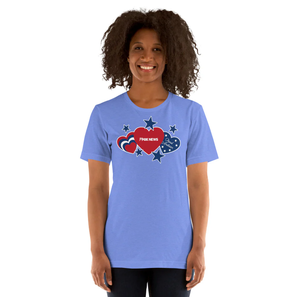 FOX News Proud American Hearts And Stars T-Shirt - Image 4