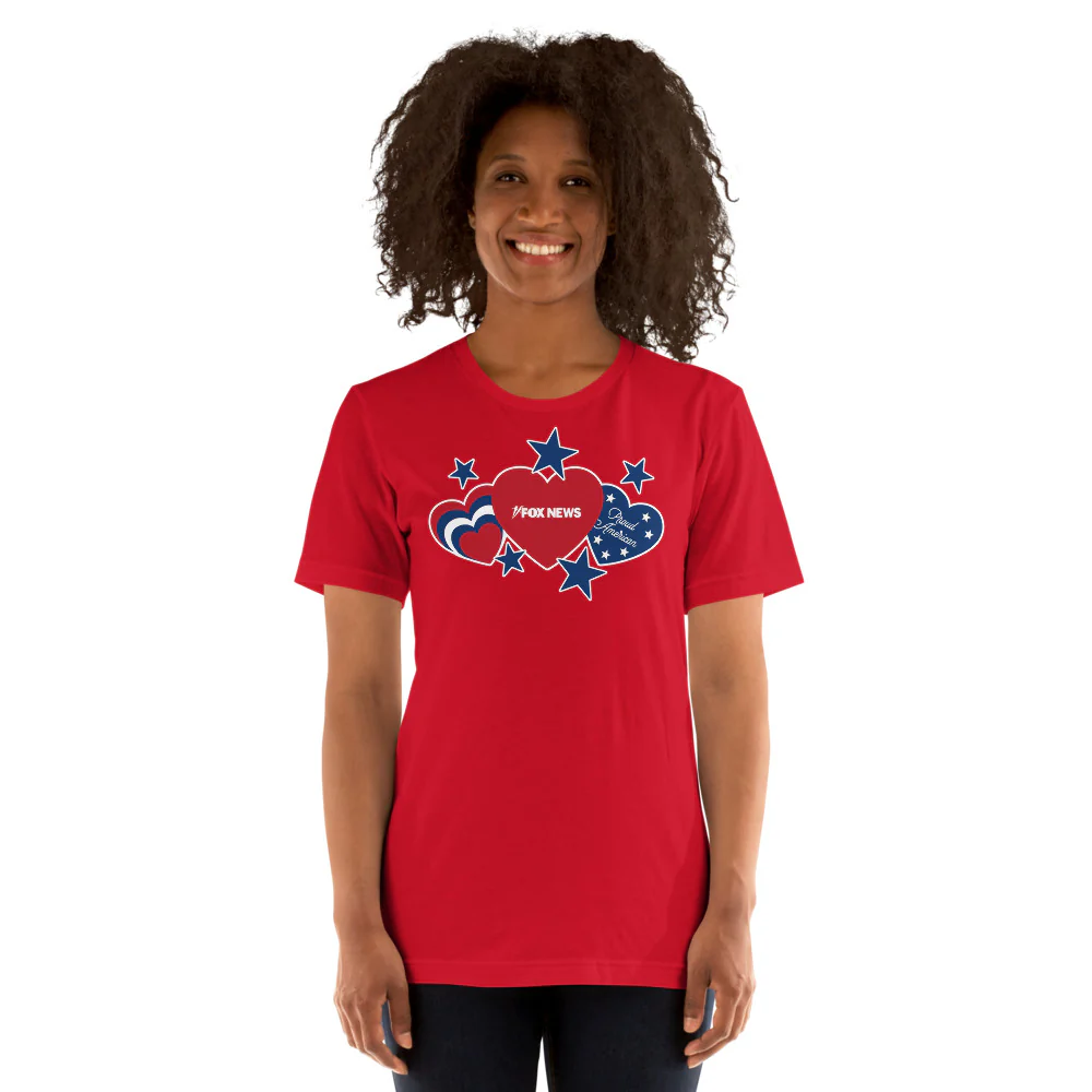 FOX News Proud American Hearts And Stars T-Shirt - Image 8