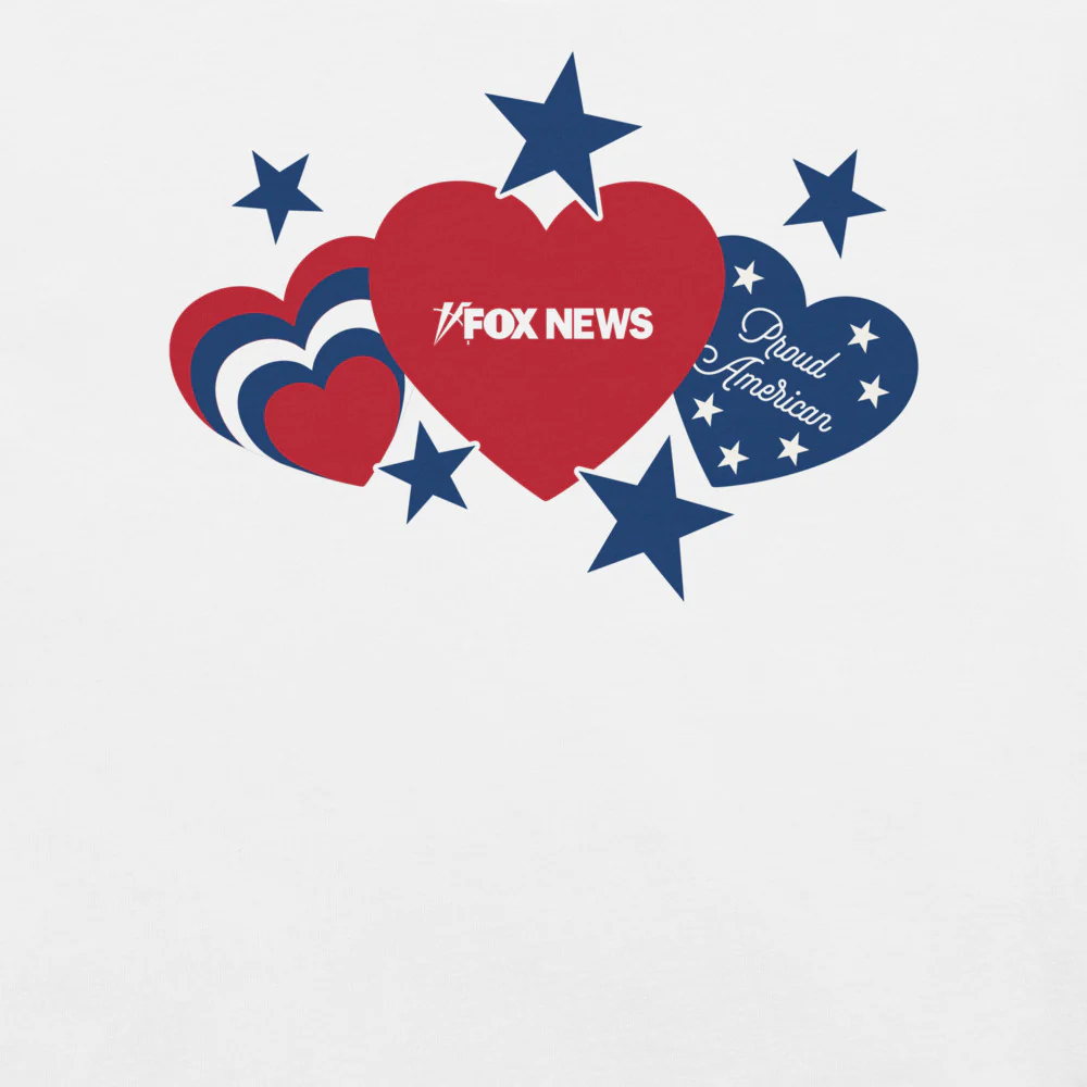 FOX News Proud American Hearts And Stars T-Shirt - Image 9