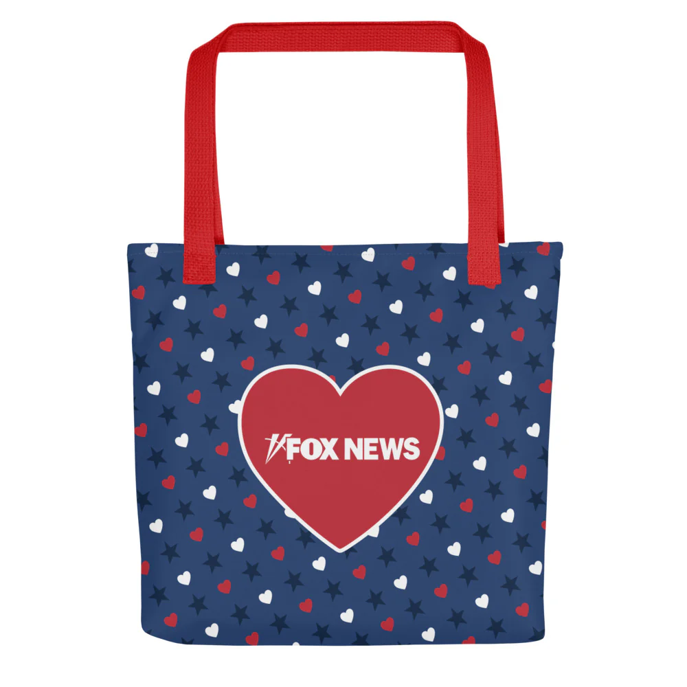 FOX News Proud American Hearts And Stars Tote Bag
