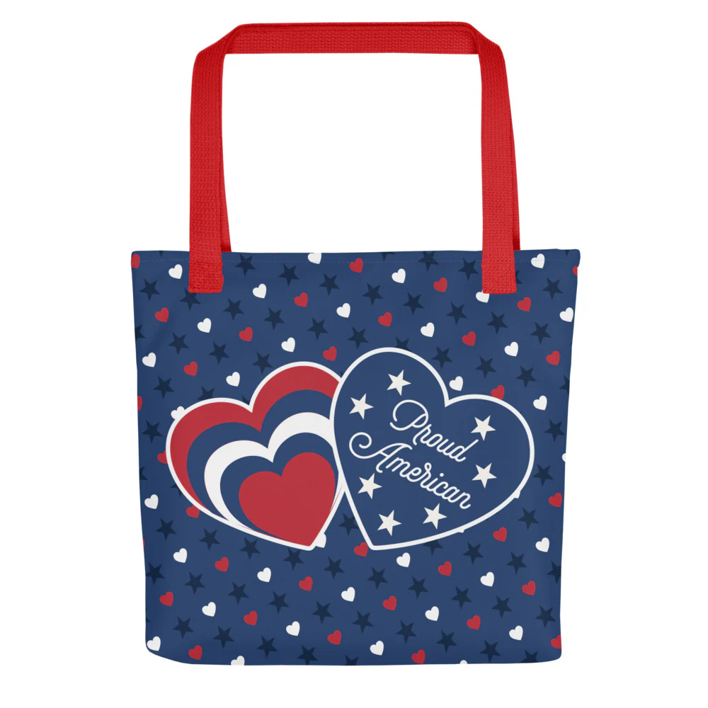FOX News Proud American Hearts And Stars Tote Bag - Image 2
