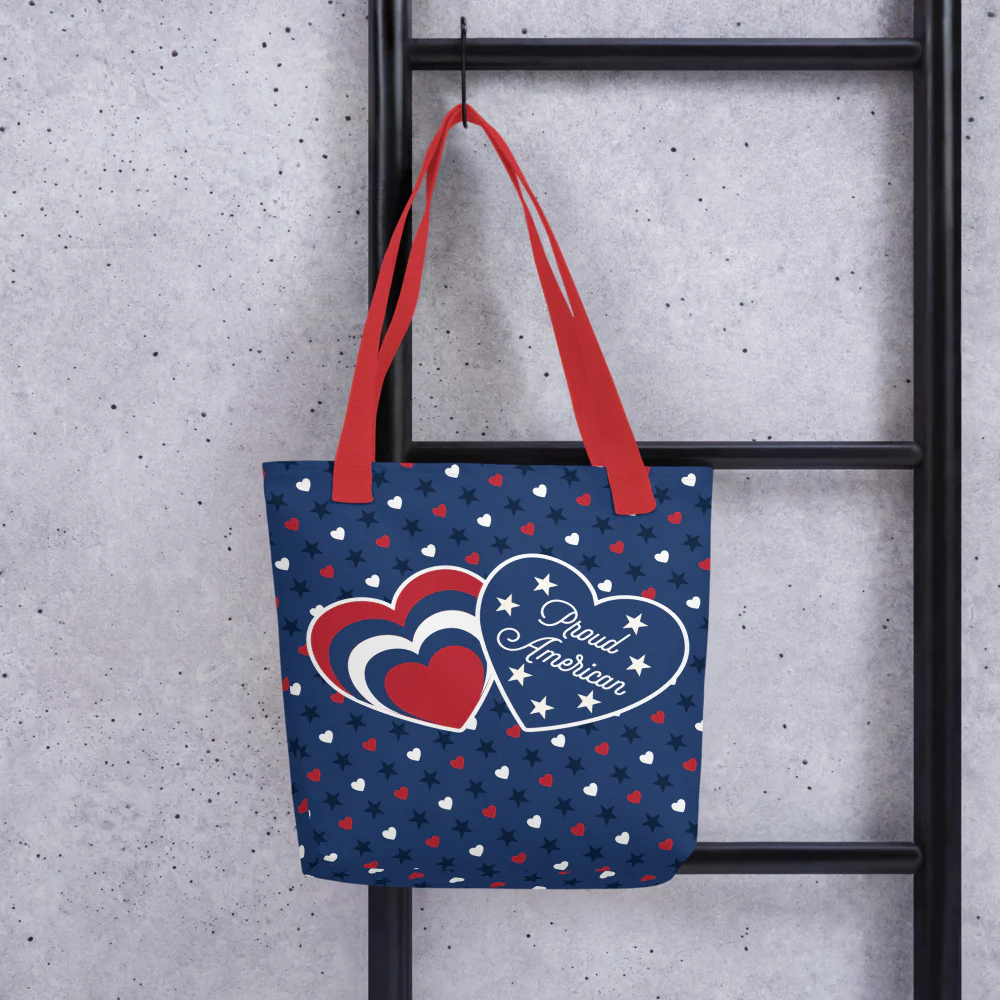 FOX News Proud American Hearts And Stars Tote Bag - Image 4