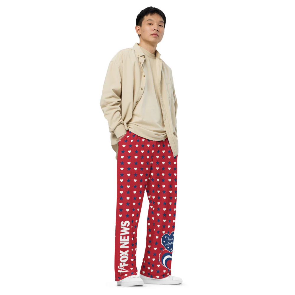 FOX News Proud American Hearts And Stars Lounge Pants - Image 3
