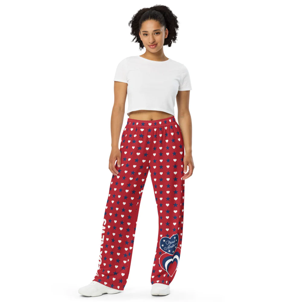 FOX News Proud American Hearts And Stars Lounge Pants - Image 5