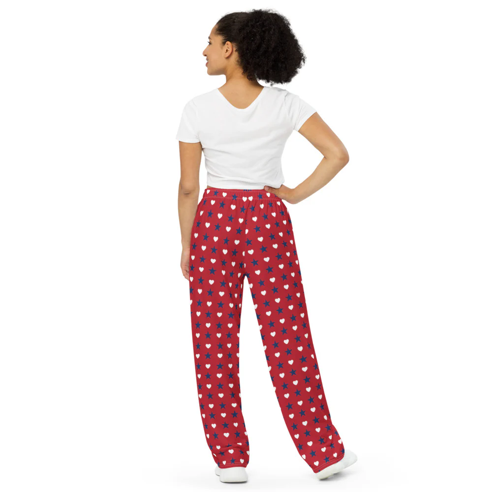 FOX News Proud American Hearts And Stars Lounge Pants - Image 6
