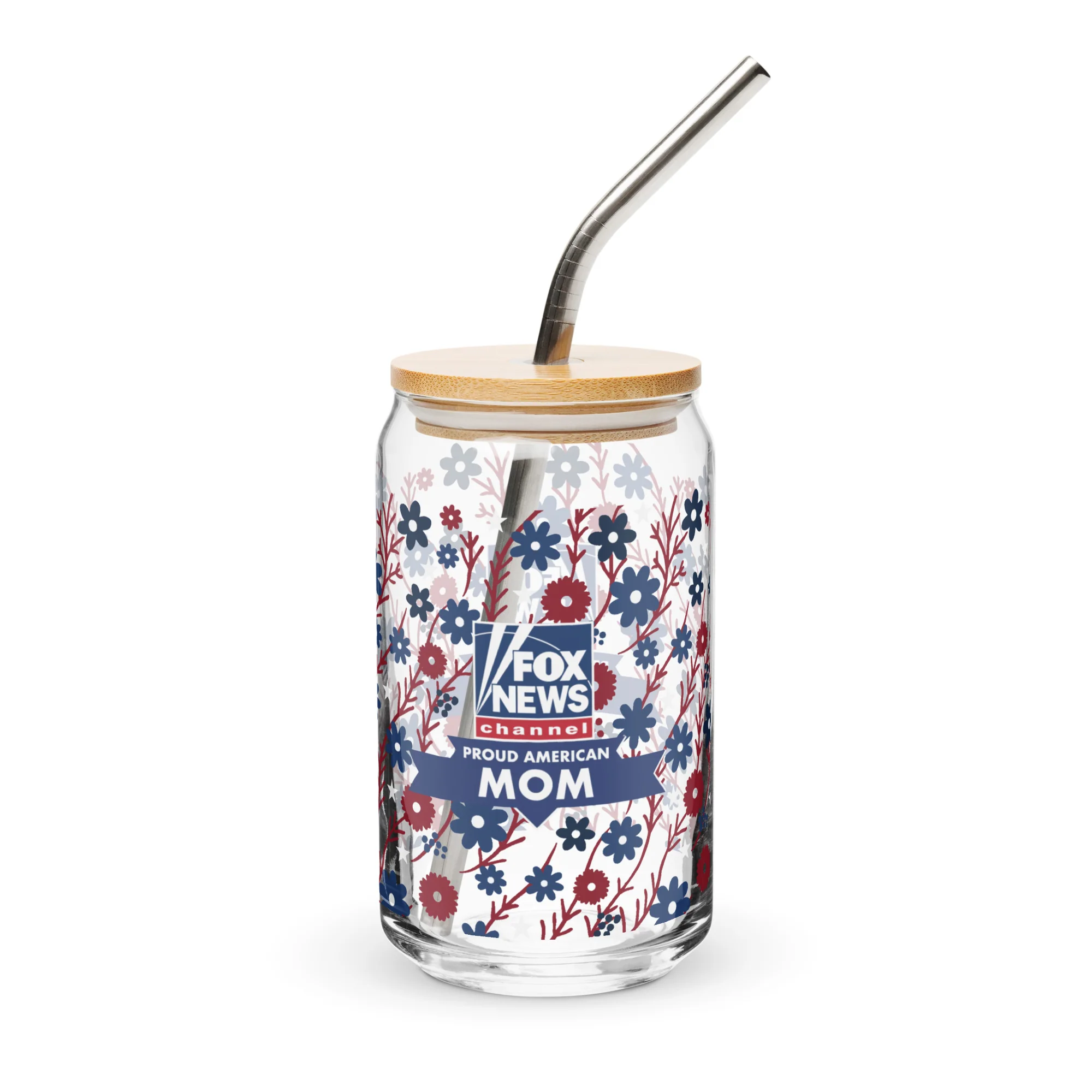 FOX News Proud American Mom Can Shaped Glass