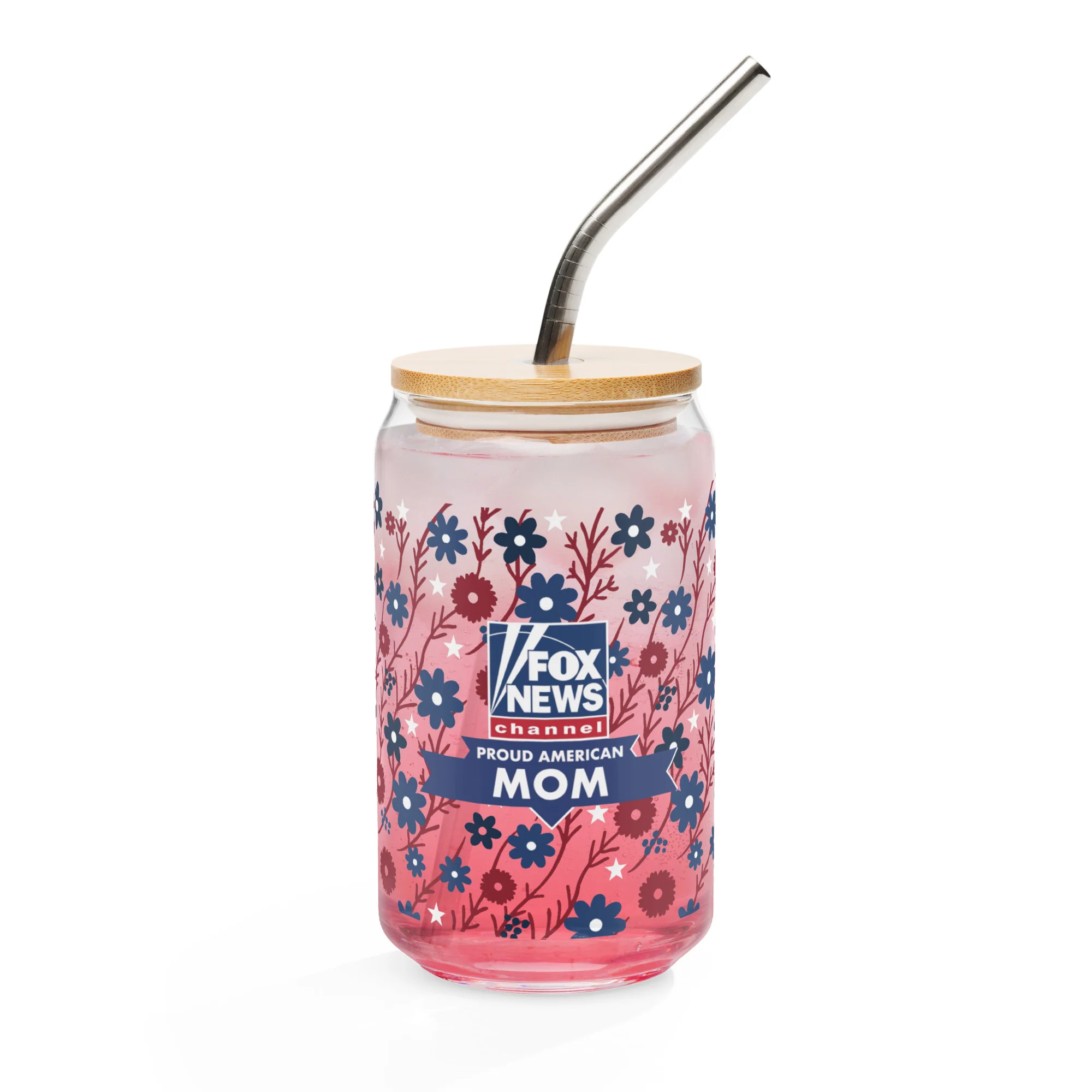 FOX News Proud American Mom Can Shaped Glass - Image 2