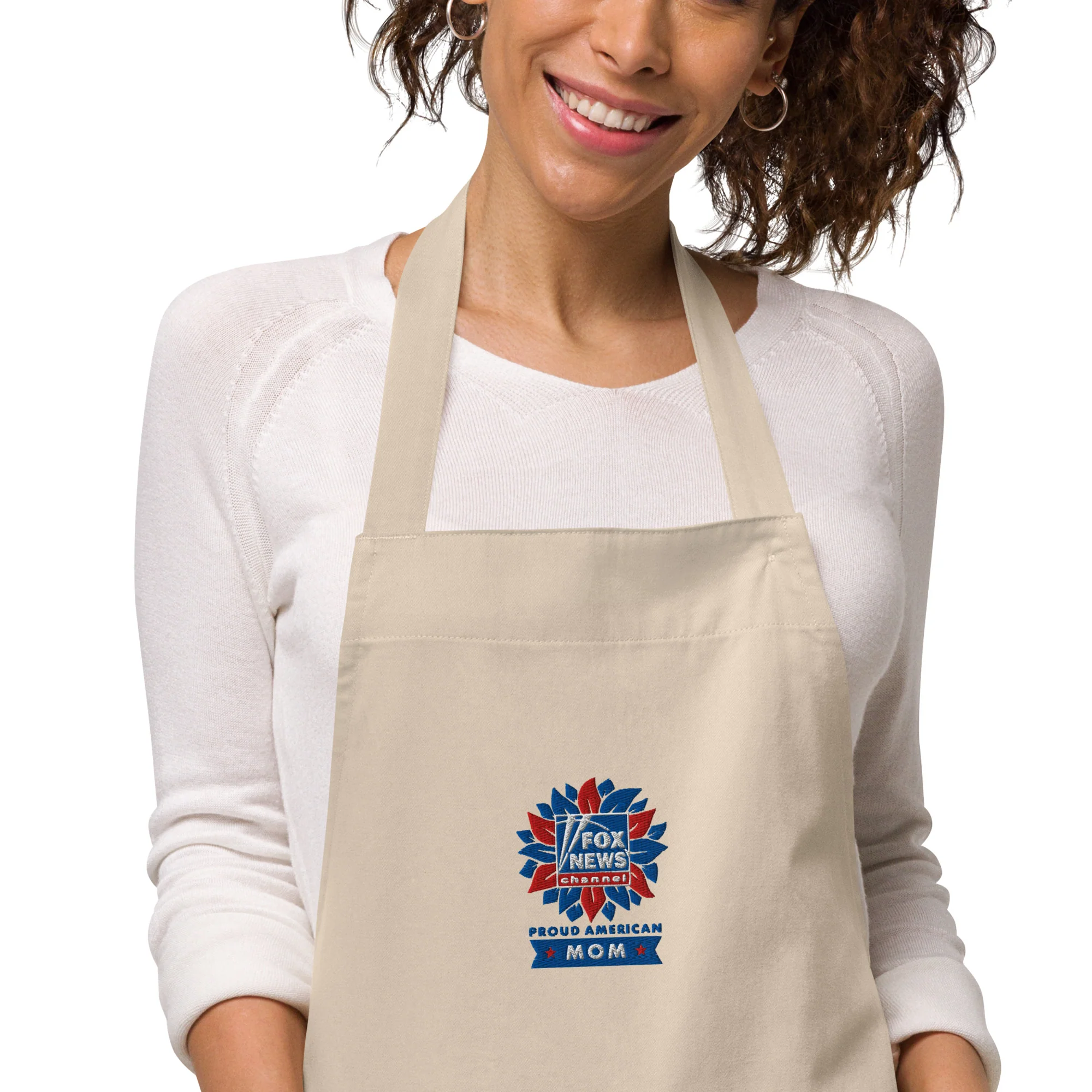 FOX News Proud American Mom Embroidered Apron - Image 8