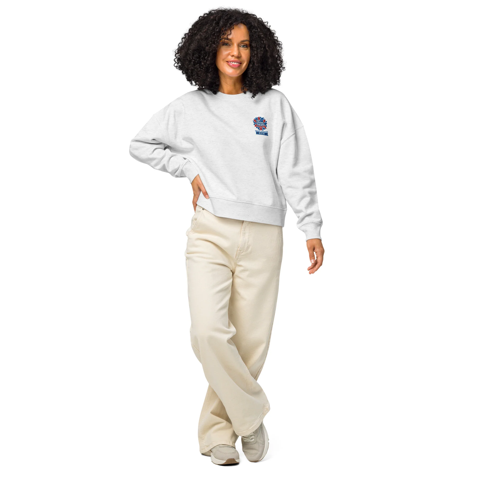 FOX News Proud American Mom Embroidered Sweatshirt - Image 8
