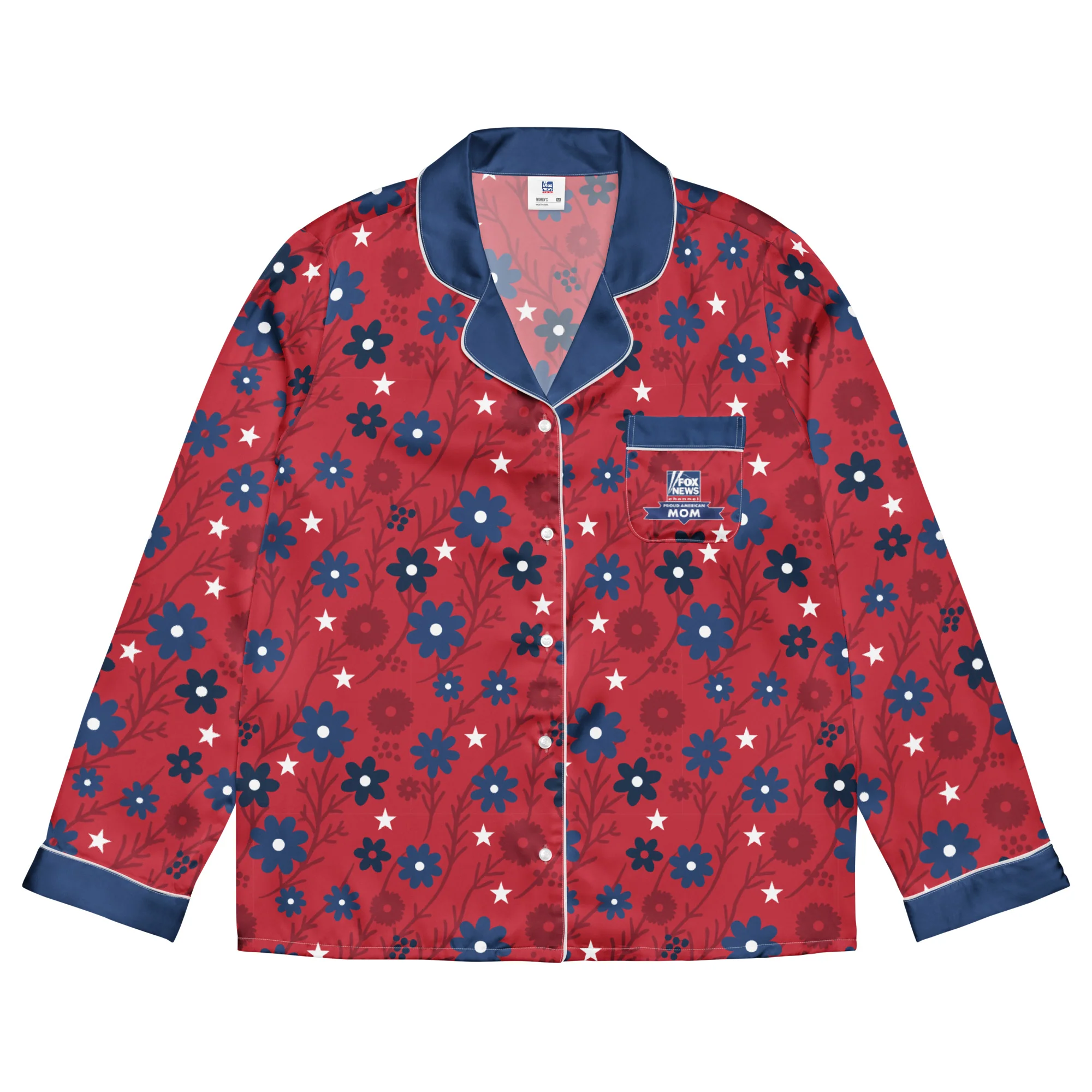 FOX News Proud American Mom Long Sleeve Pajama Top
