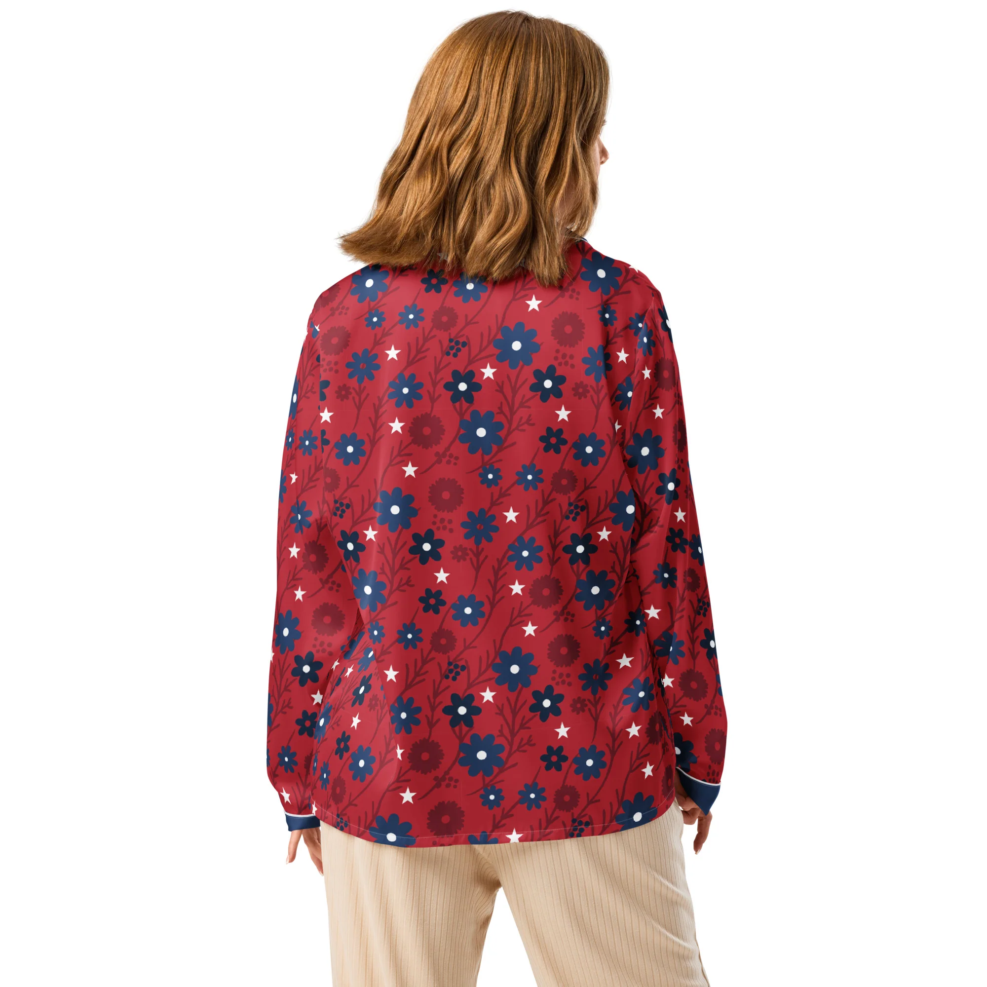 FOX News Proud American Mom Long Sleeve Pajama Top - Image 3