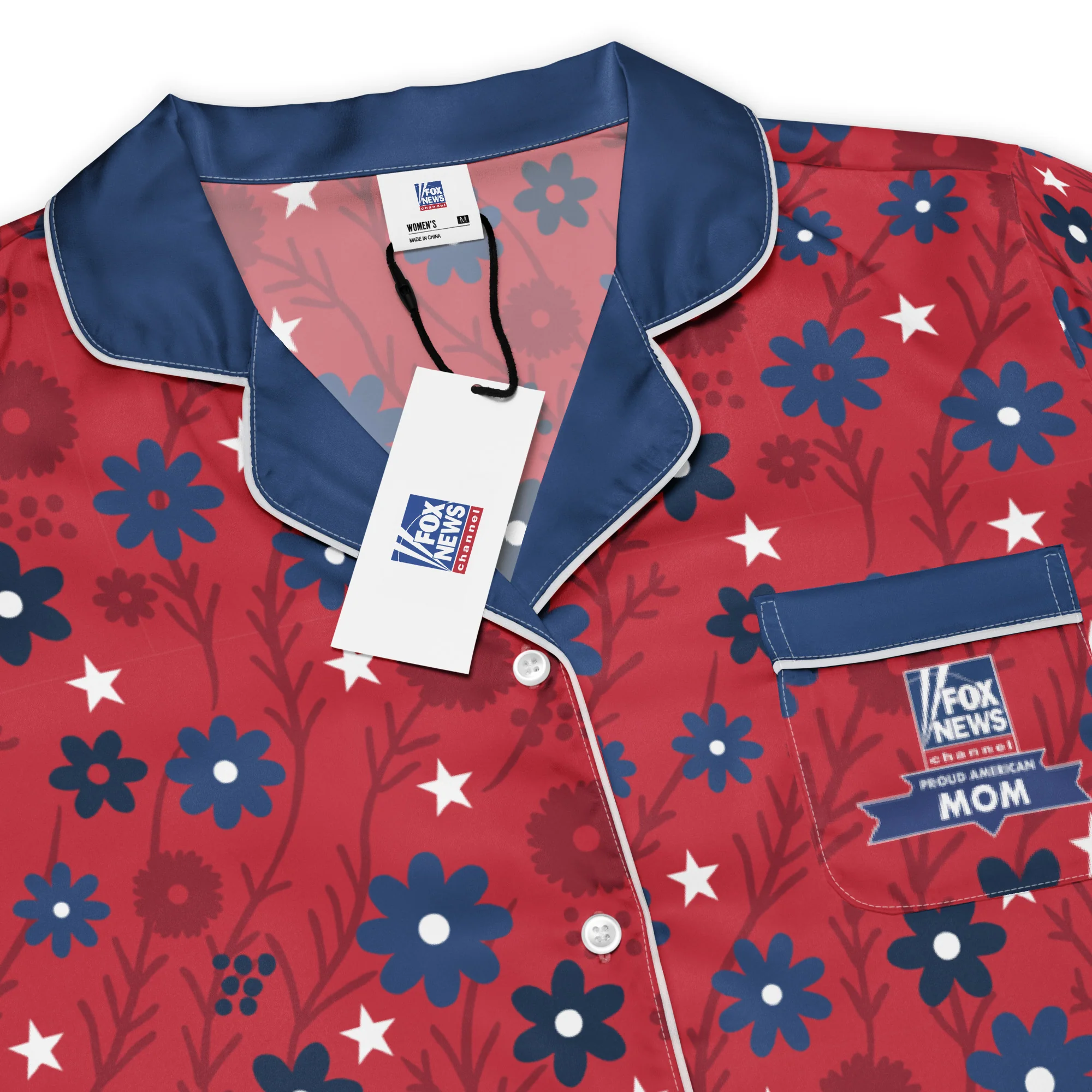 FOX News Proud American Mom Long Sleeve Pajama Top - Image 4