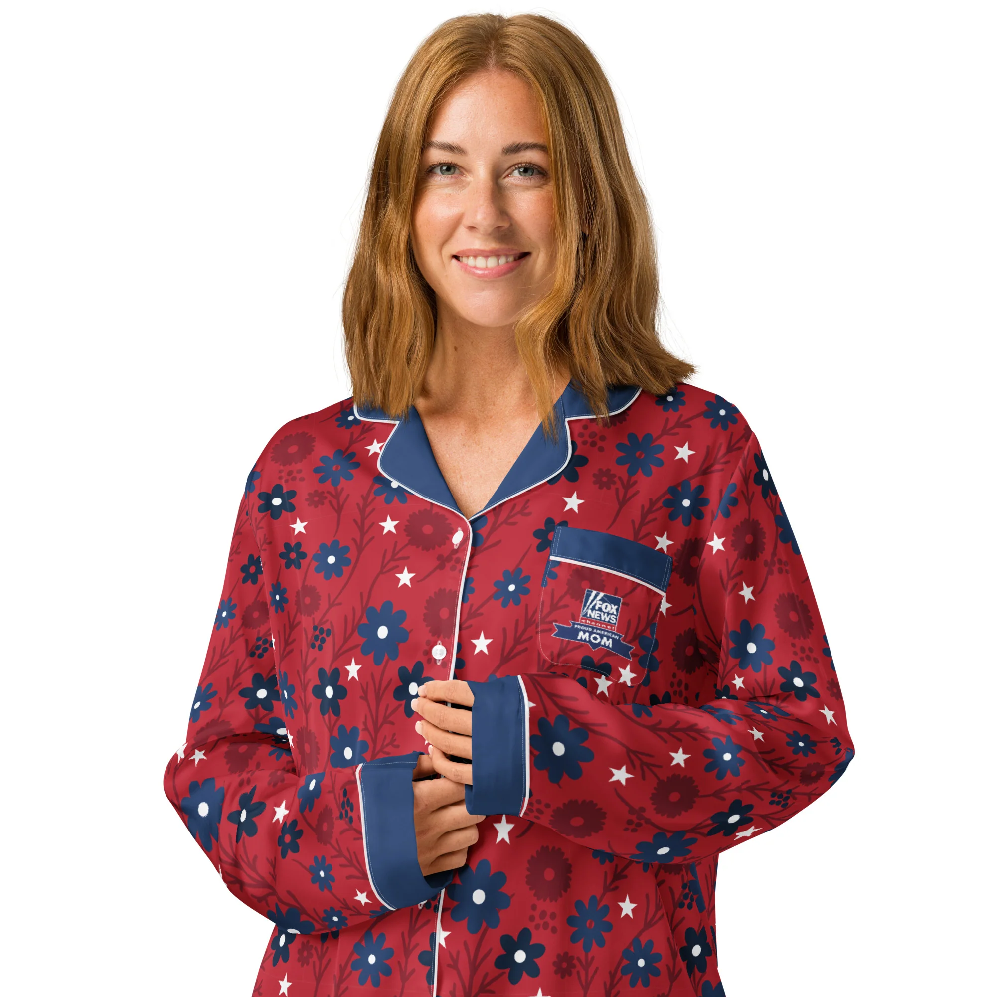 FOX News Proud American Mom Long Sleeve Pajama Top - Image 5