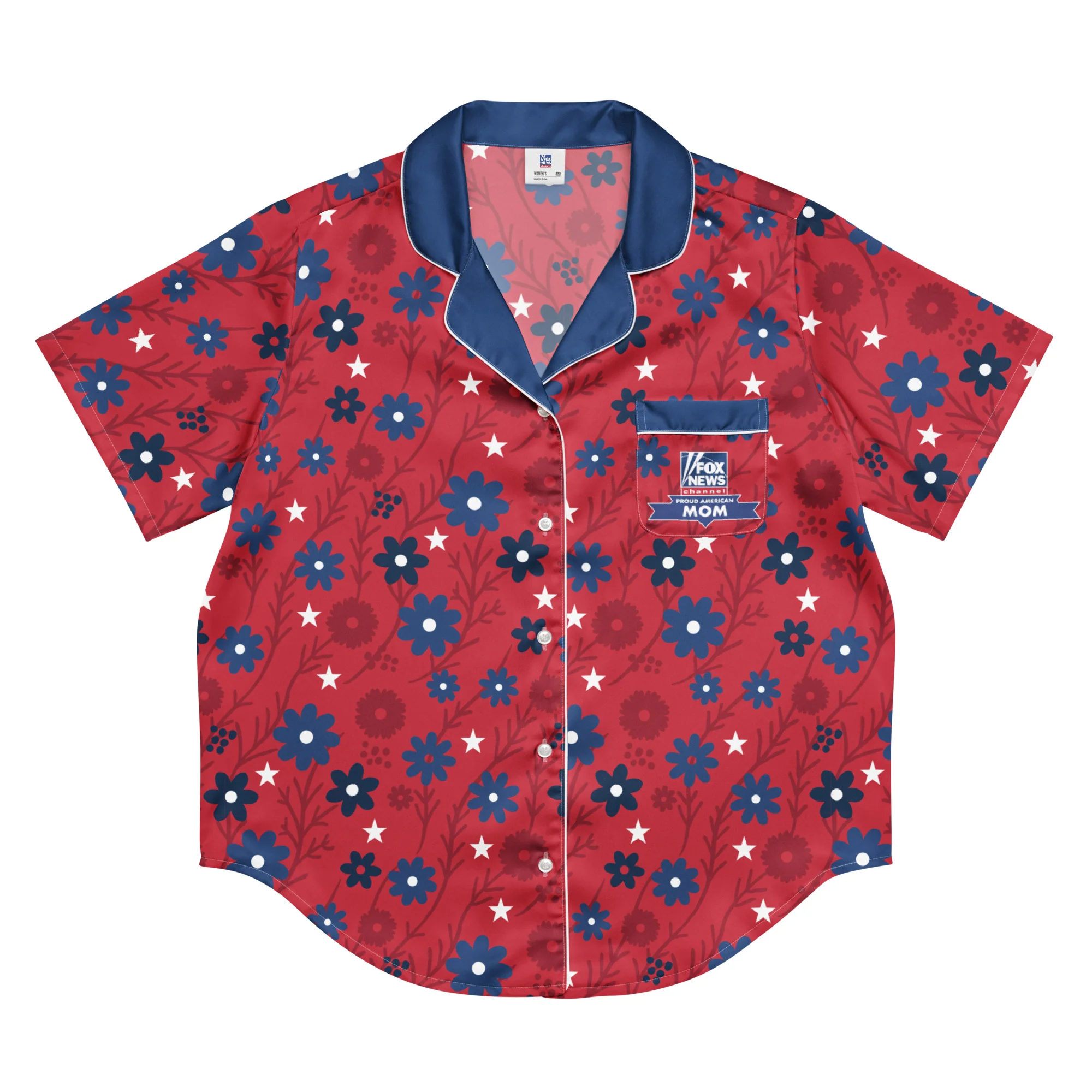 FOX News Proud American Mom Short Sleeve Pajama Top