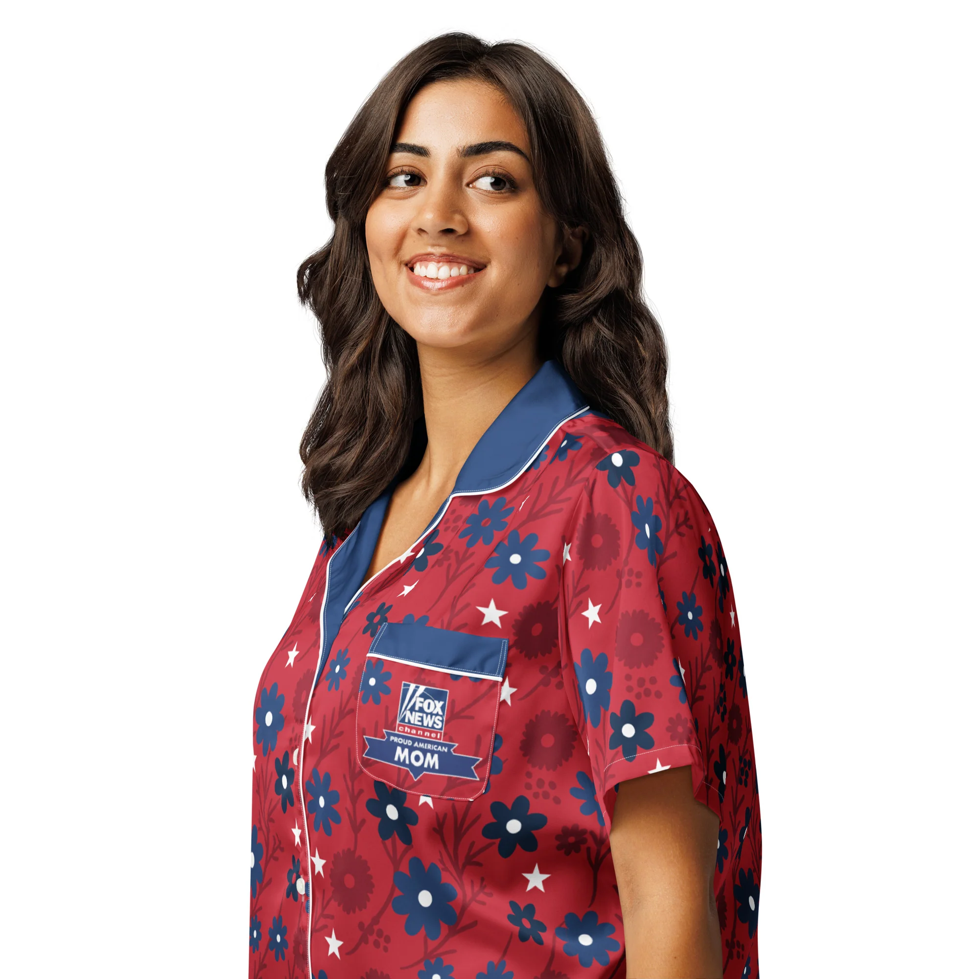 FOX News Proud American Mom Short Sleeve Pajama Top - Image 5