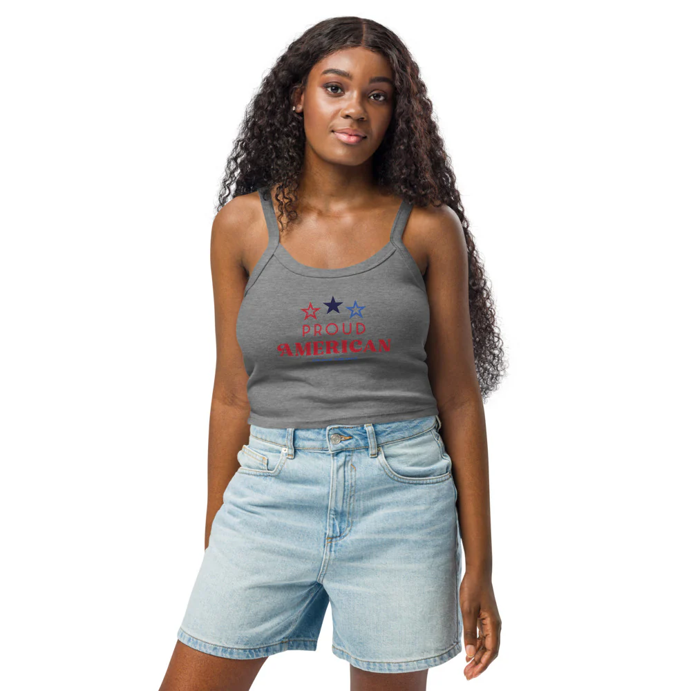 FOX News Proud American Women's Micro-Rib Tank Top - Image 2