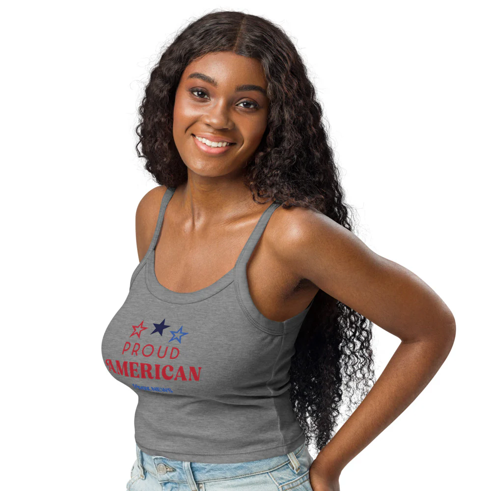 FOX News Proud American Women's Micro-Rib Tank Top - Image 3