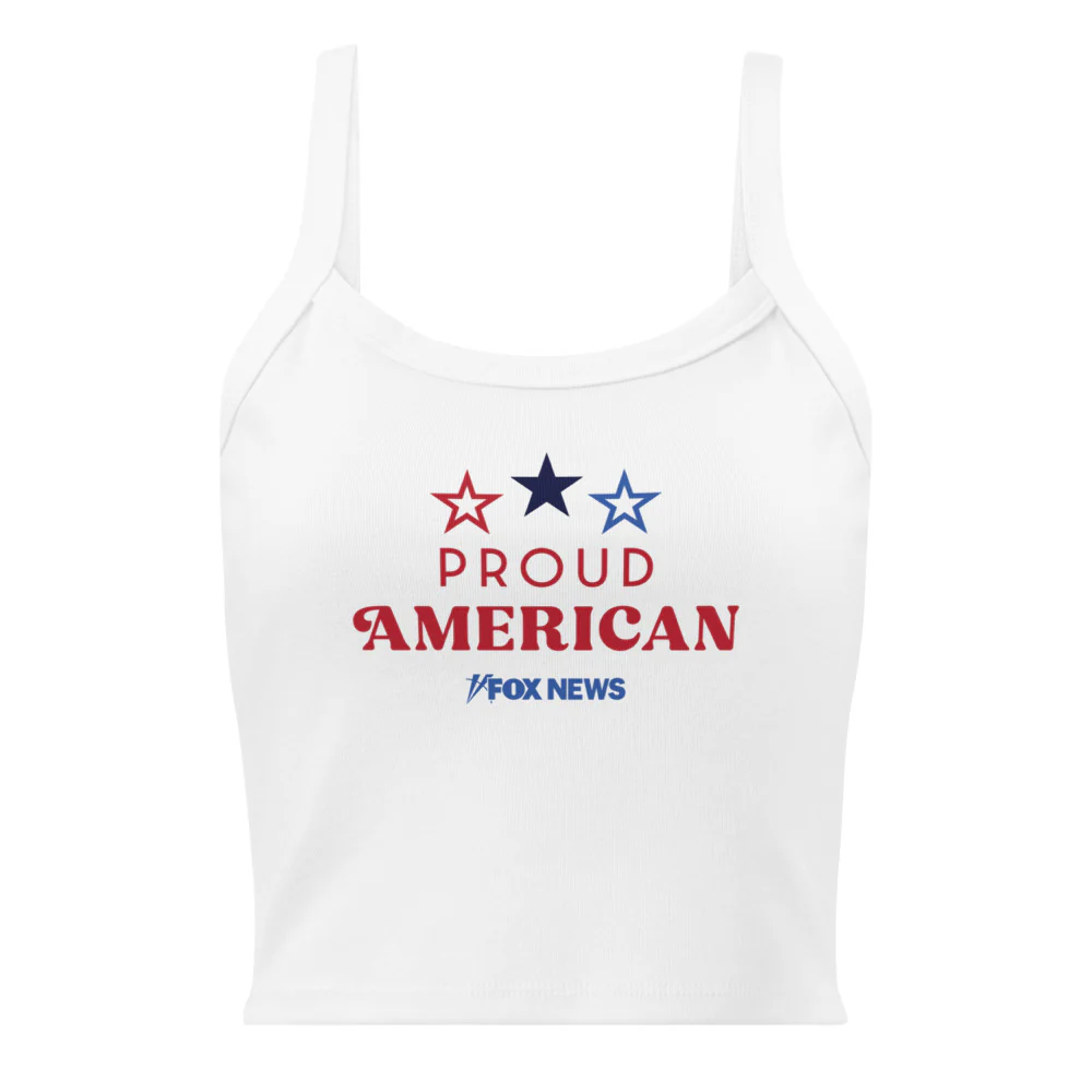 FOX News Proud American Women's Micro-Rib Tank Top - Image 4