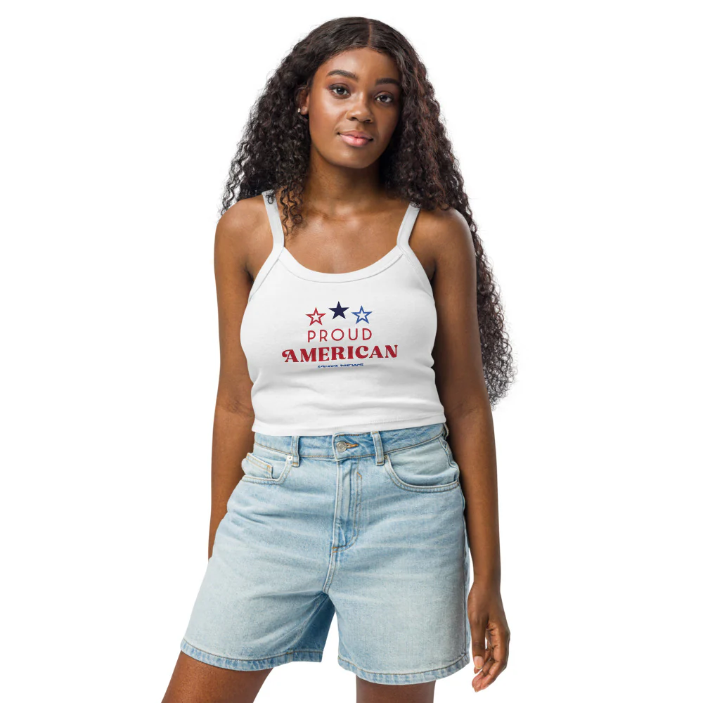 FOX News Proud American Women's Micro-Rib Tank Top - Image 5
