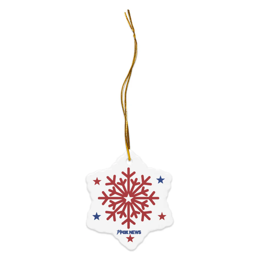 FOX News Holiday Snowflakes Ceramic Ornament - Image 4