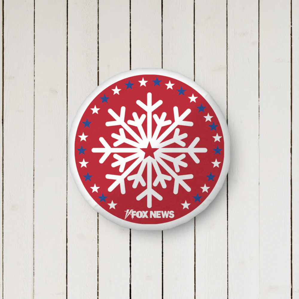 FOX News Holiday Snowflakes Pillow - Image 2
