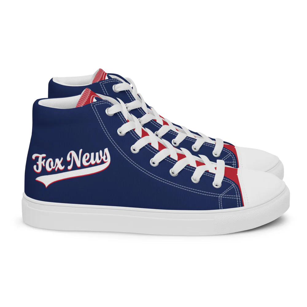FOX News Sports Logo Women's High Top Canvas Shoes