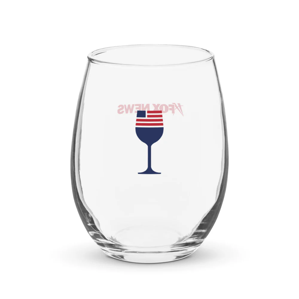 FOX News Stemless Wine Glass - Image 3
