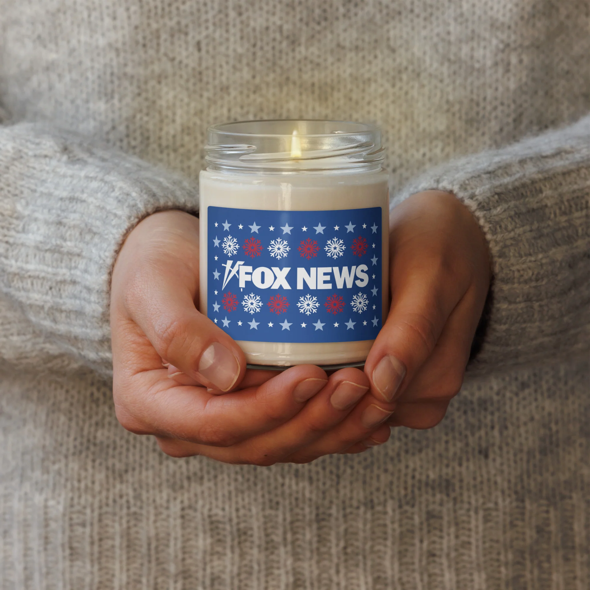 FOX News Holiday Snowflakes Scented Candle - Image 11