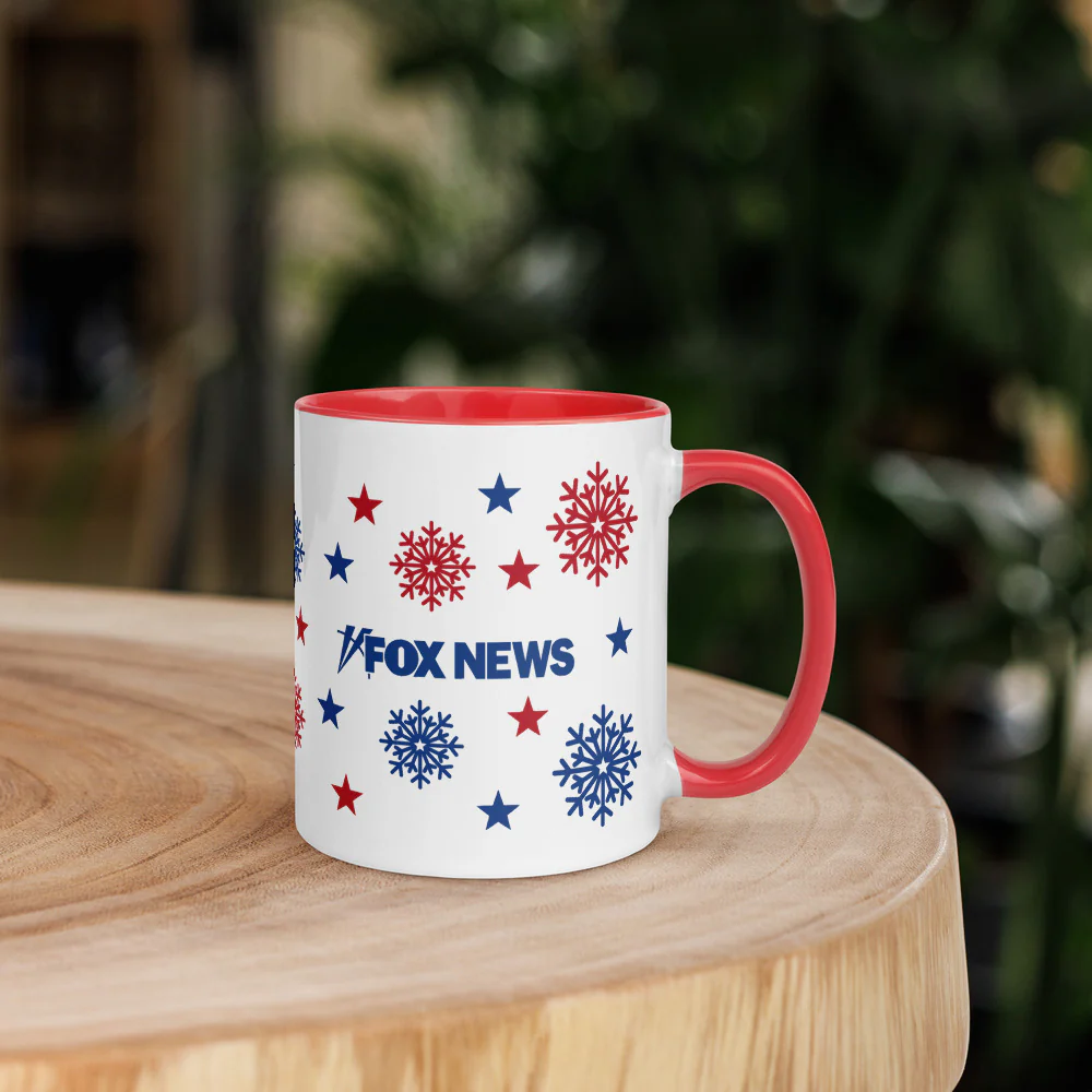 FOX News Holiday Snowflakes Two Tone Mug - Image 3