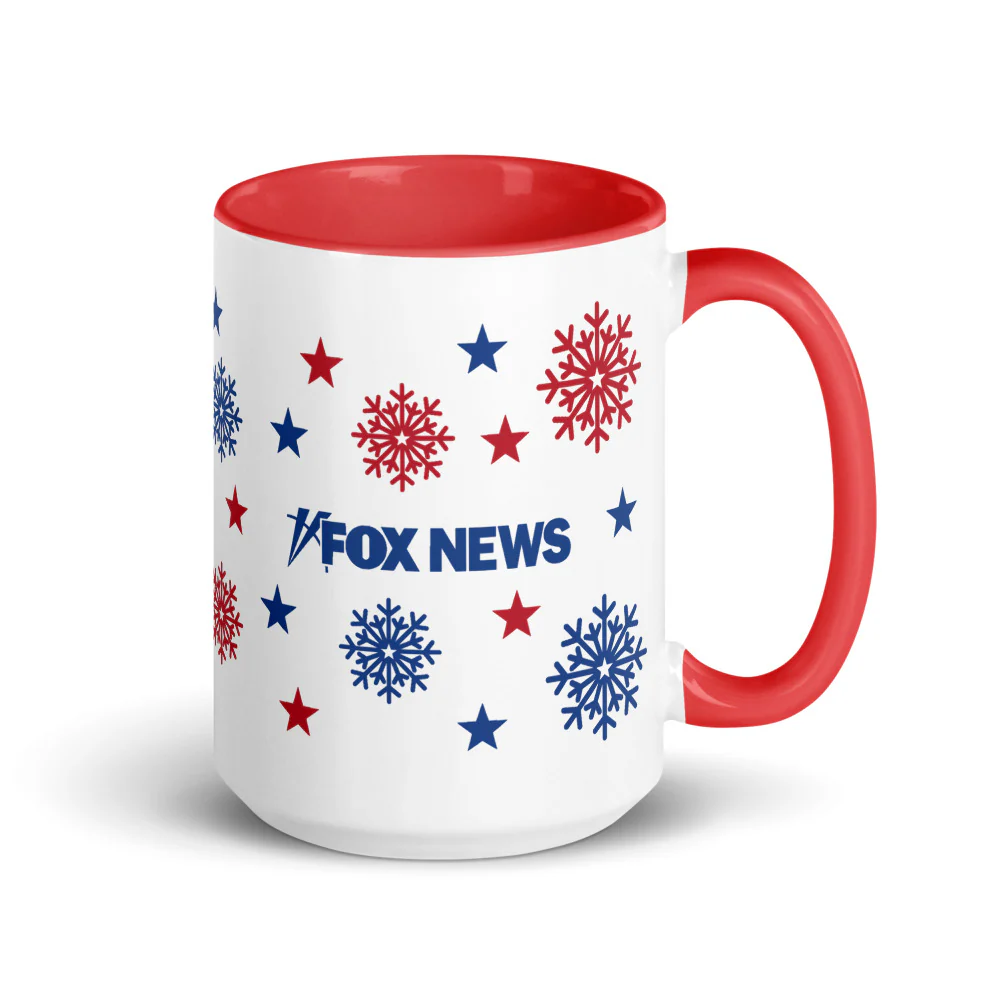 FOX News Holiday Snowflakes Two Tone Mug - Image 5