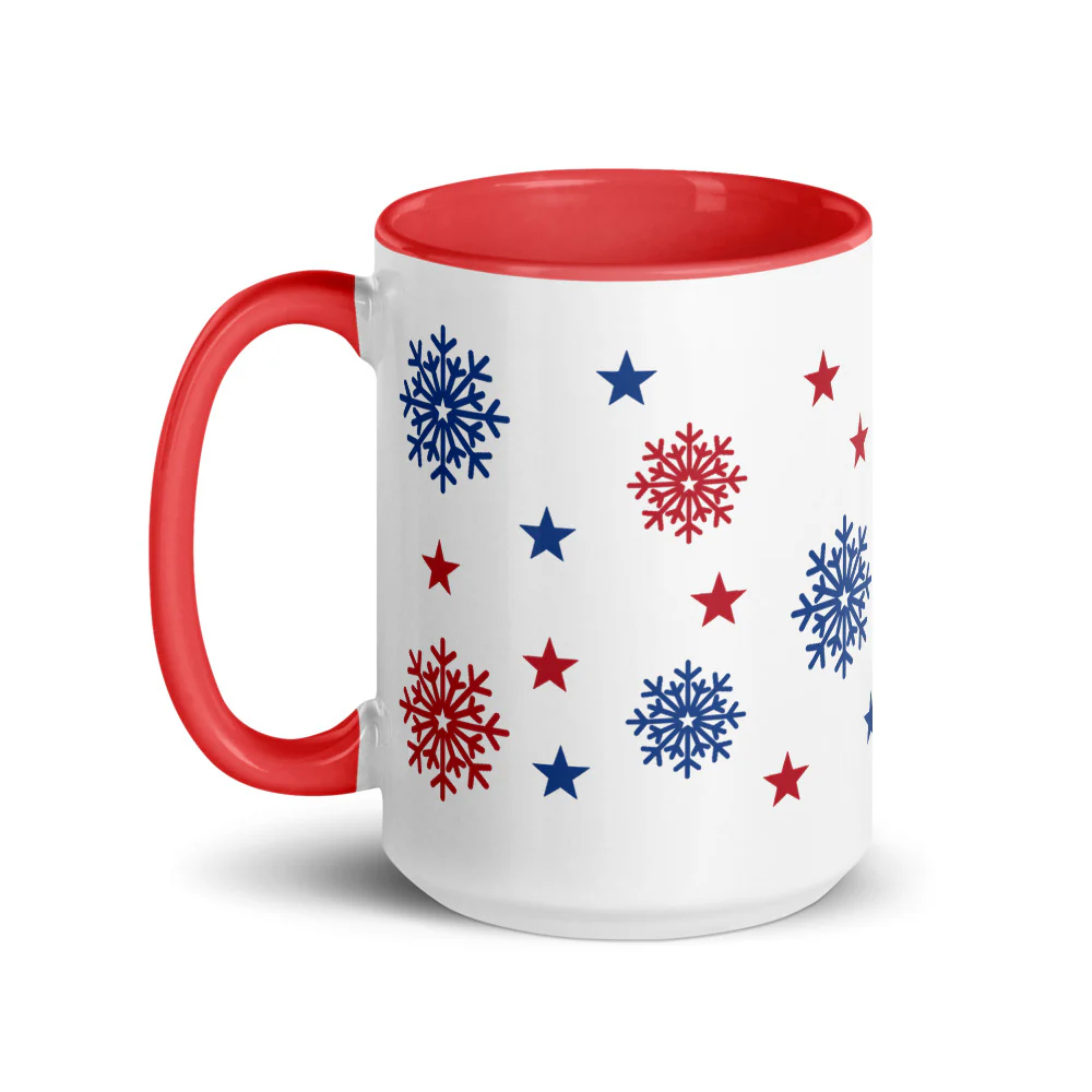 FOX News Holiday Snowflakes Two Tone Mug - Image 6