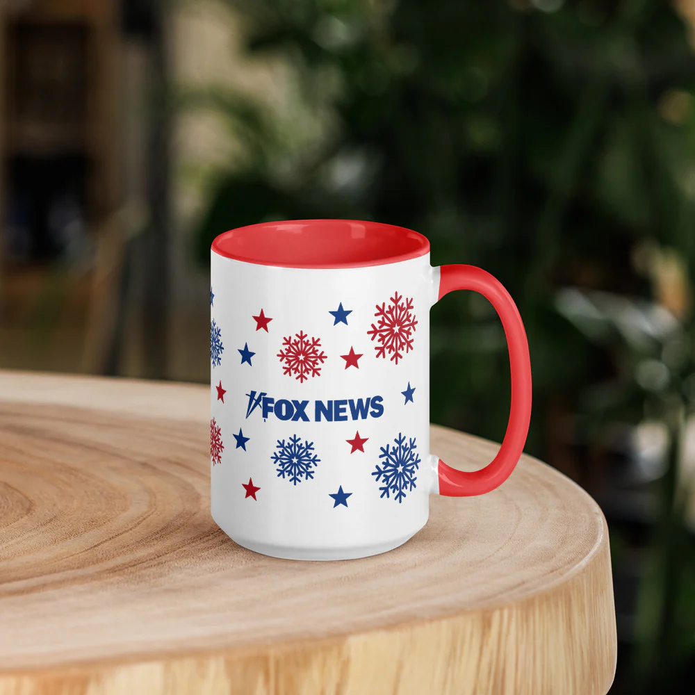 FOX News Holiday Snowflakes Two Tone Mug - Image 7