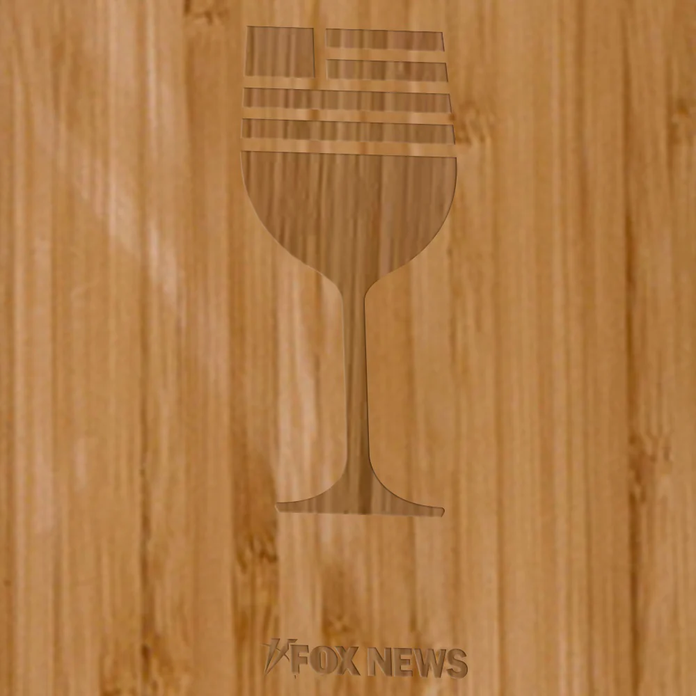 FOX News Wine Bottle Cutting Board - Image 2
