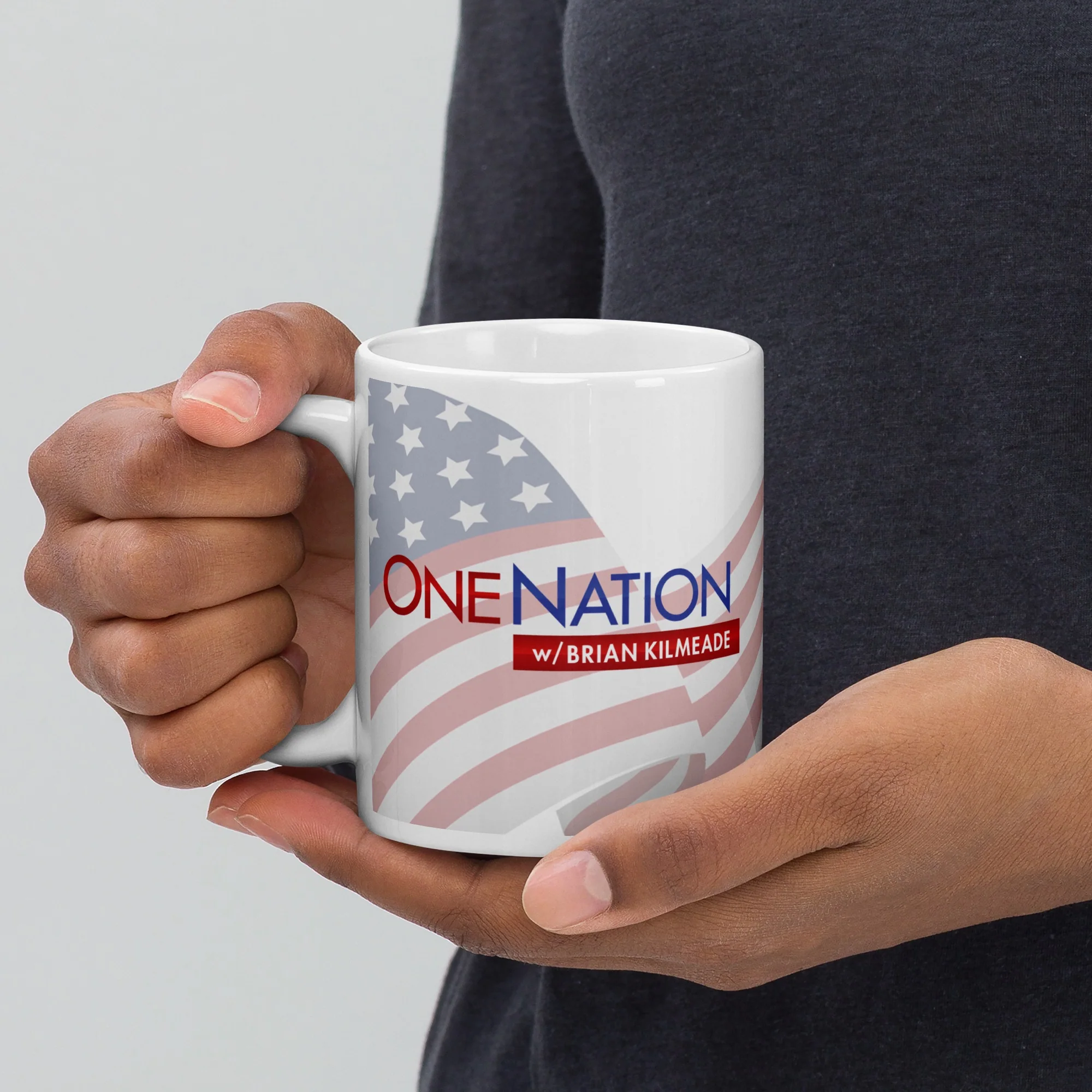 FOX One Nation with Brian Kilmeade White Mug - Image 4