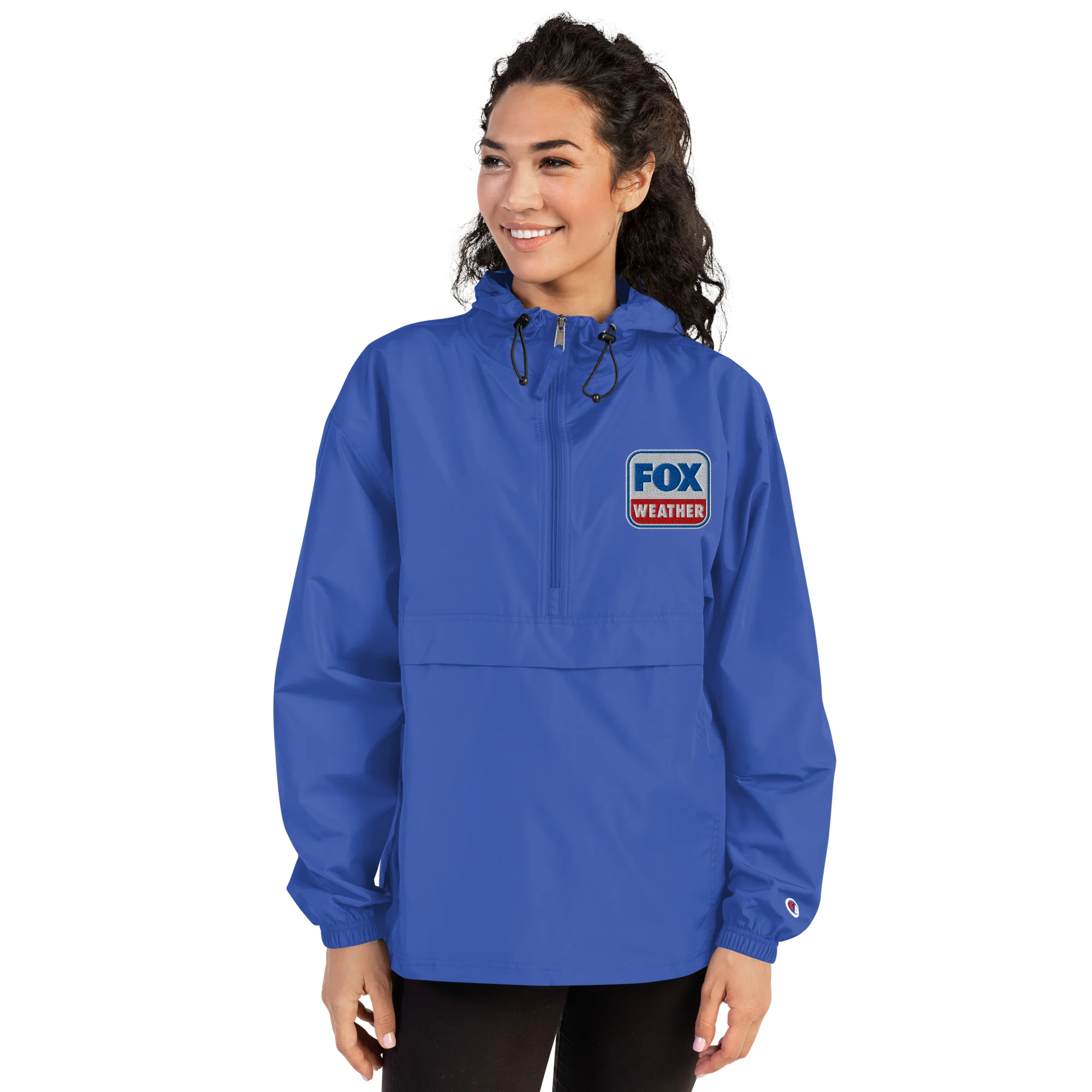FOX Weather Embroidered Logo Champion Packable Jacket - Image 2