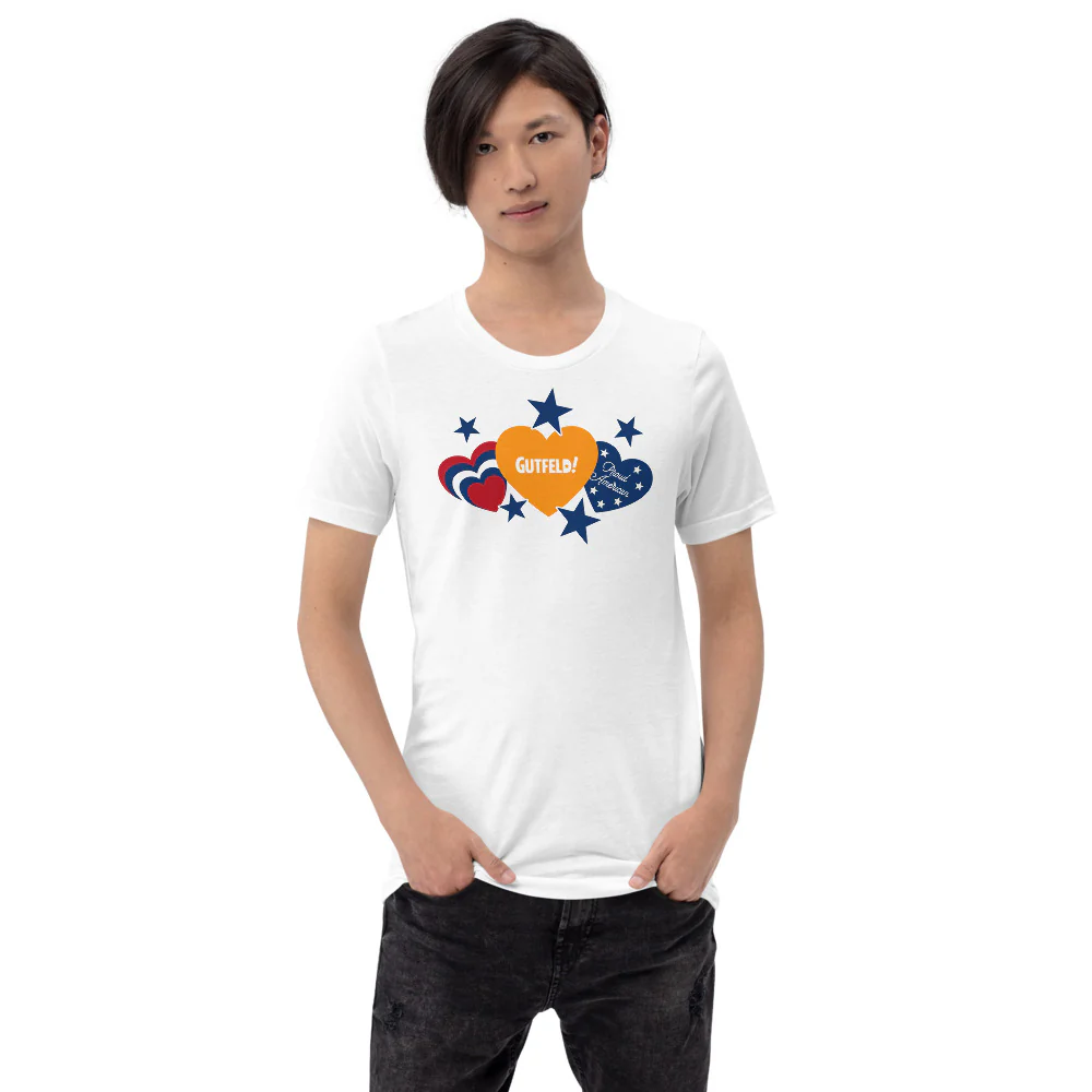 Gutfeld! Proud American Hearts And Stars T-Shirt - Image 11