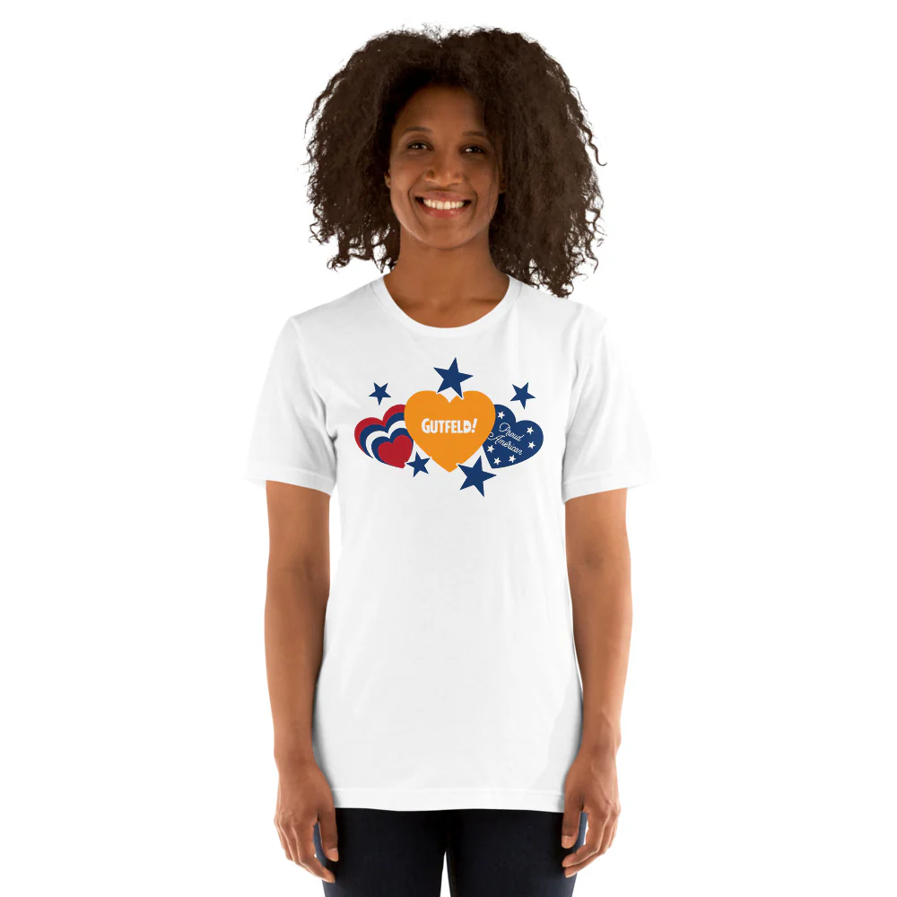 Gutfeld! Proud American Hearts And Stars T-Shirt - Image 12