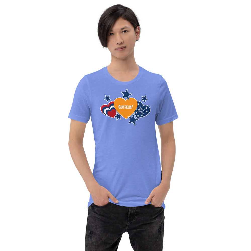 Gutfeld! Proud American Hearts And Stars T-Shirt - Image 4
