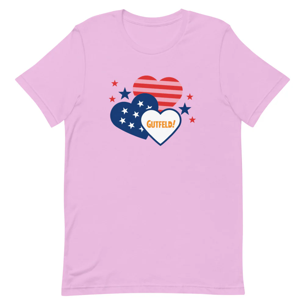 Gutfeld! Hearts Unisex T-Shirt - Image 4