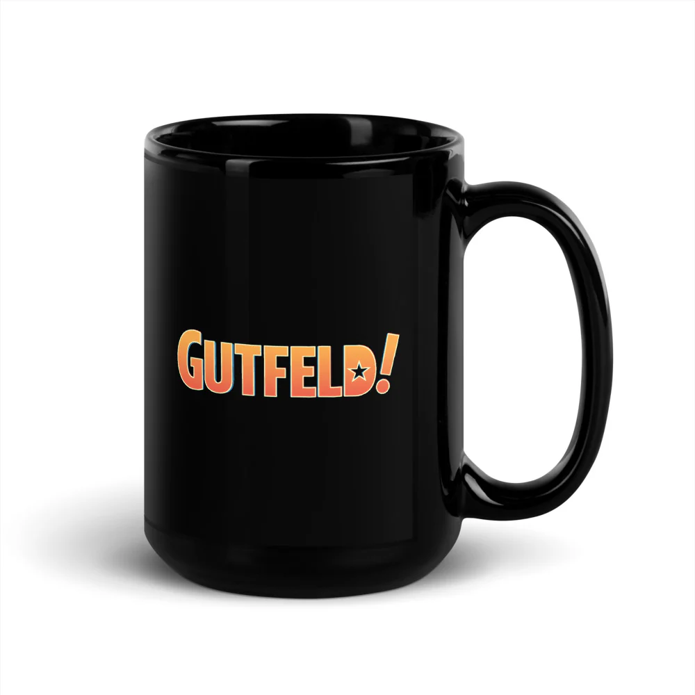 Gutfeld! I'm Greg Gutfeld and I love you, America Black Glossy Mug - Image 4