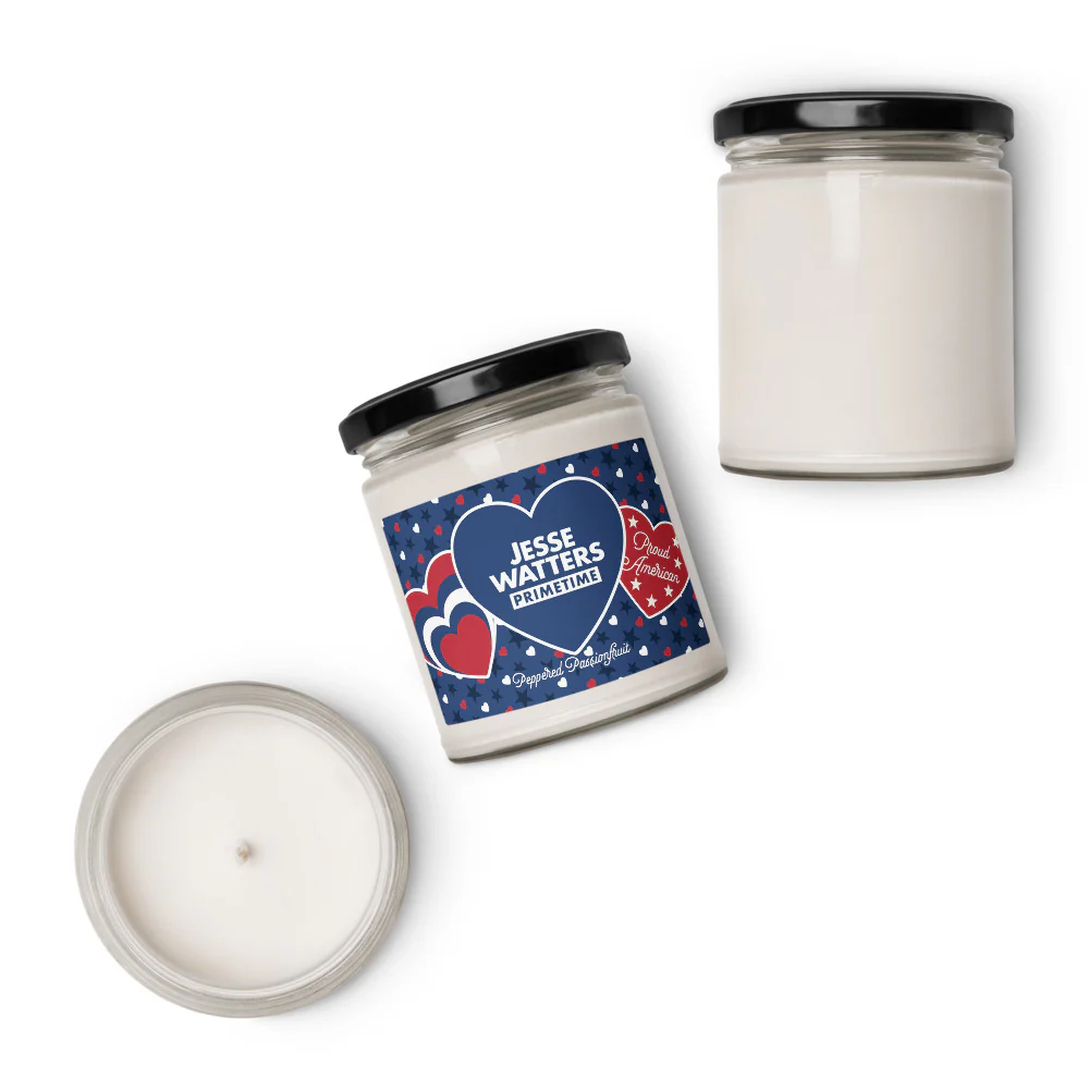 Jesse Watters Primetime Proud American Hearts And Stars Candle - Image 3