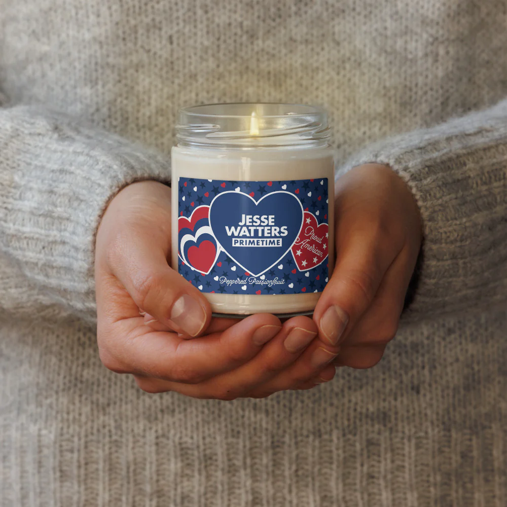 Jesse Watters Primetime Proud American Hearts And Stars Candle - Image 4