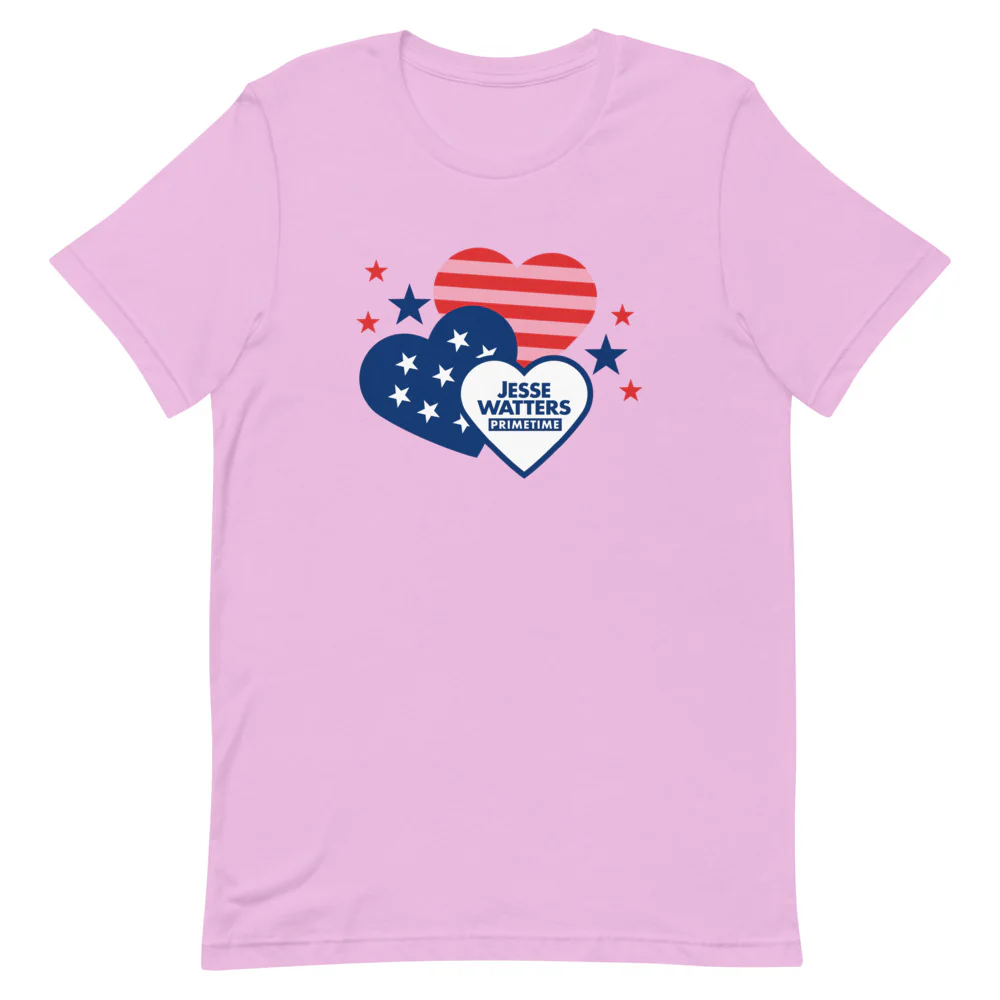 Jesse Watters Primetime Hearts Unisex T-Shirt - Image 4