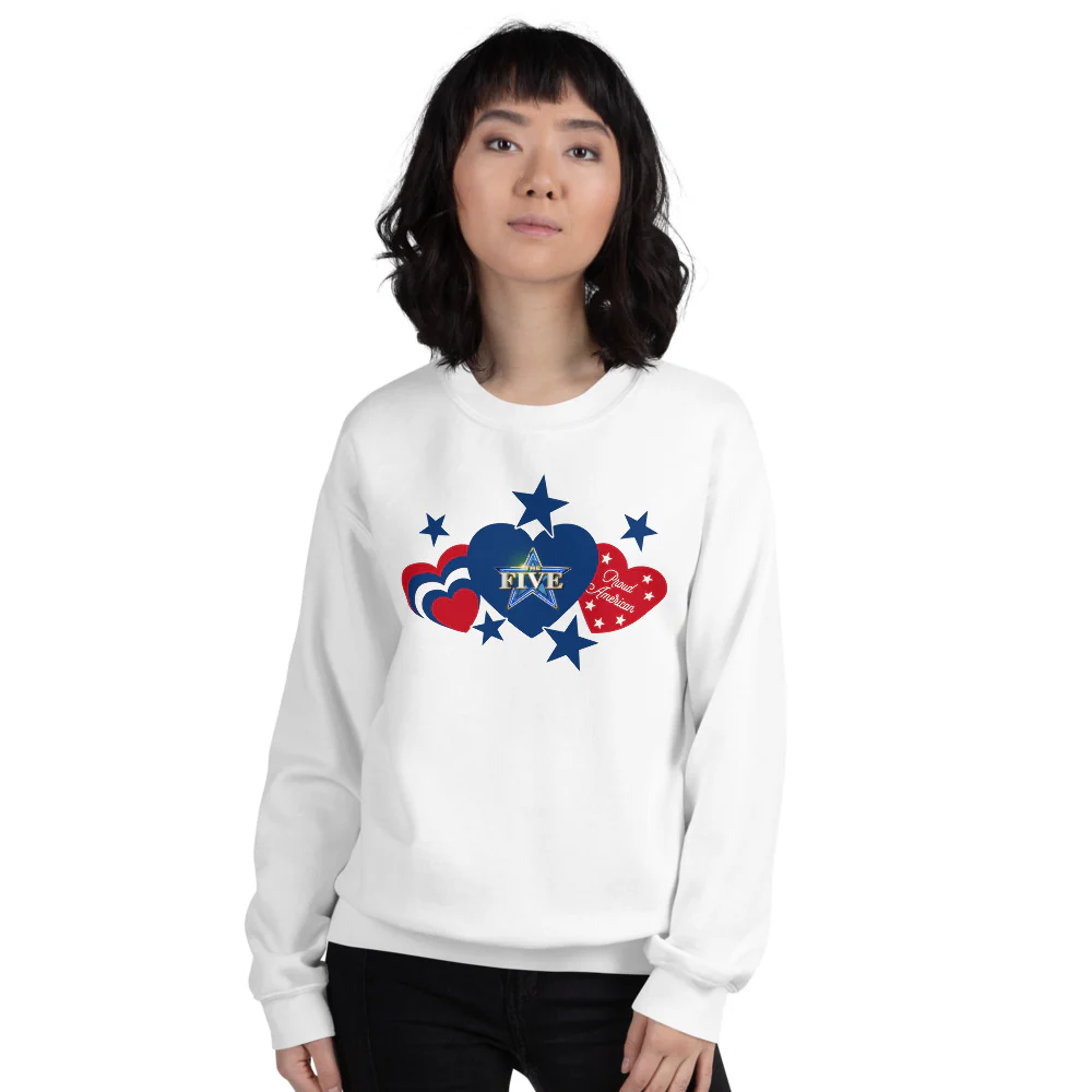 The Five Proud American Hearts And Stars Sweatshirt - Image 7