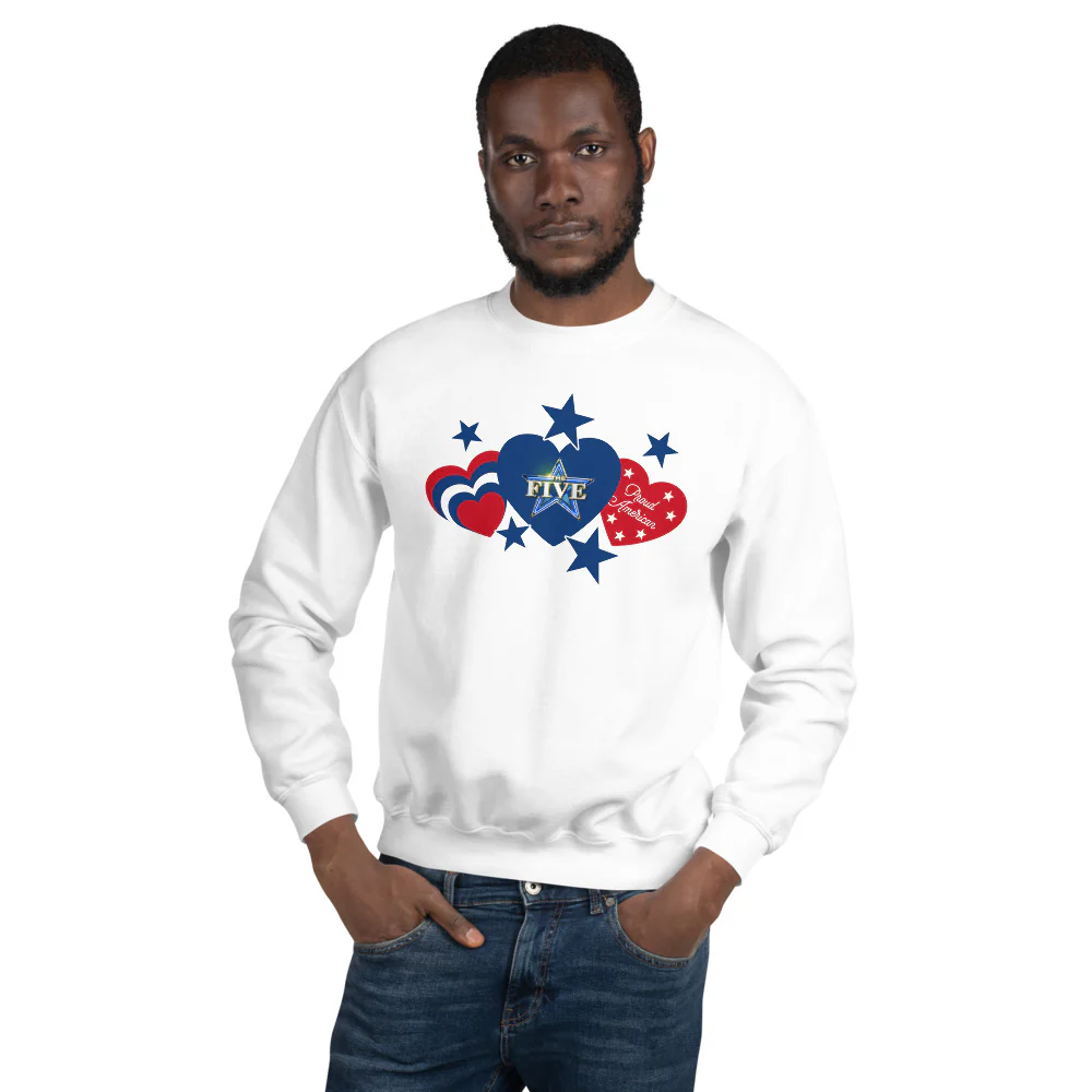 The Five Proud American Hearts And Stars Sweatshirt - Image 8