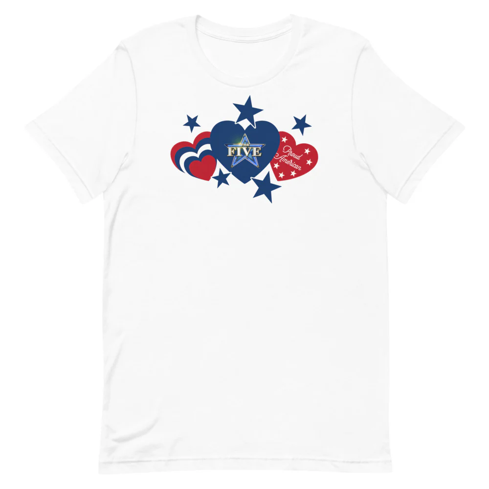 The Five Proud American Hearts And Stars T-Shirt - Image 11