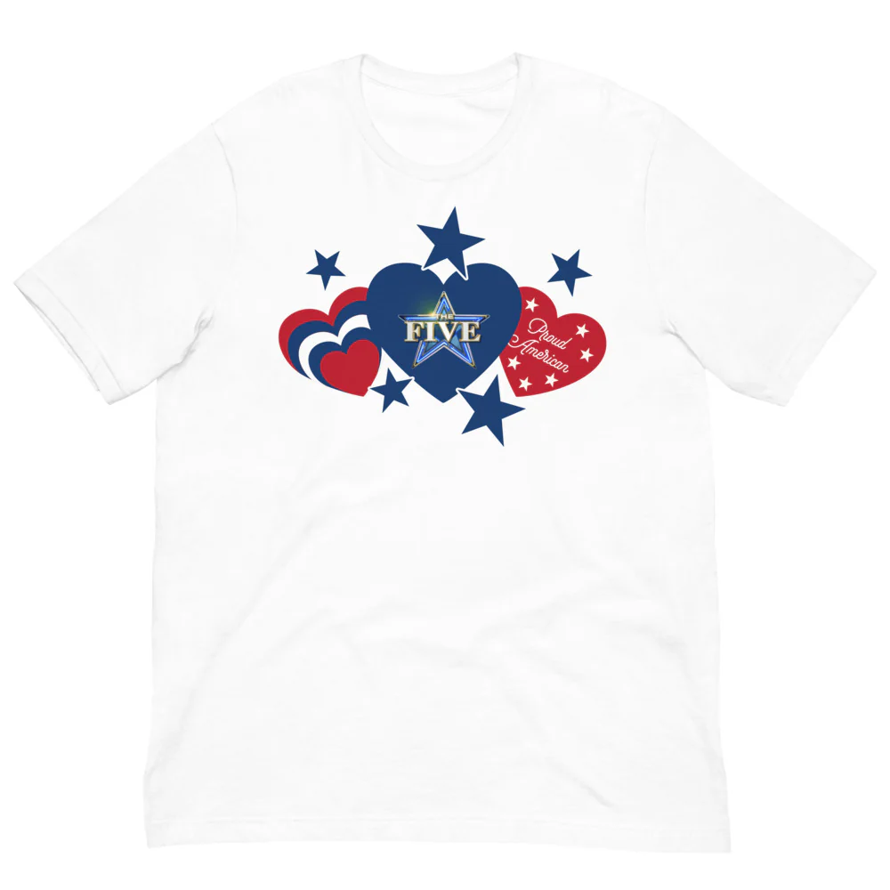 The Five Proud American Hearts And Stars T-Shirt - Image 13