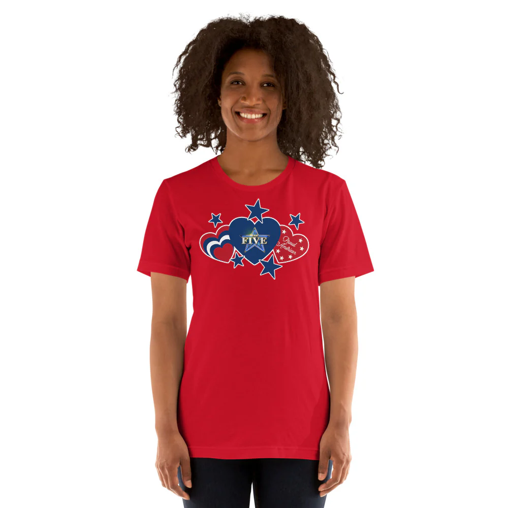 The Five Proud American Hearts And Stars T-Shirt - Image 8