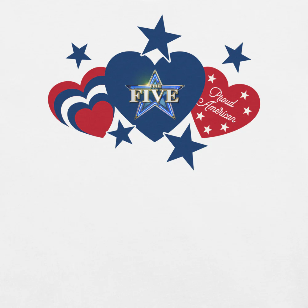 The Five Proud American Hearts And Stars T-Shirt - Image 9