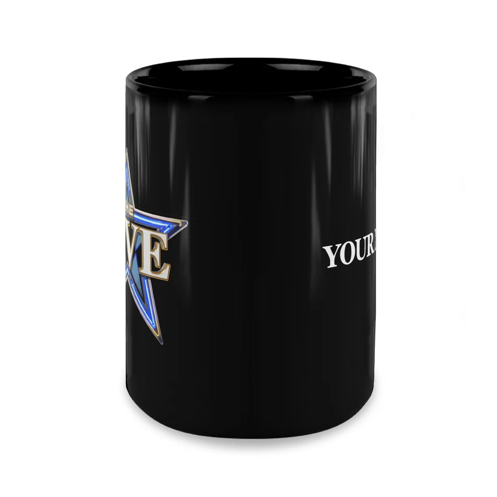 The Five Logo Personalized Black Mug - 15oz - Image 4